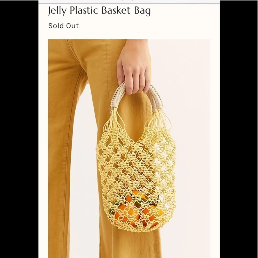 New Free People Jelly plastic bag and baseball hat